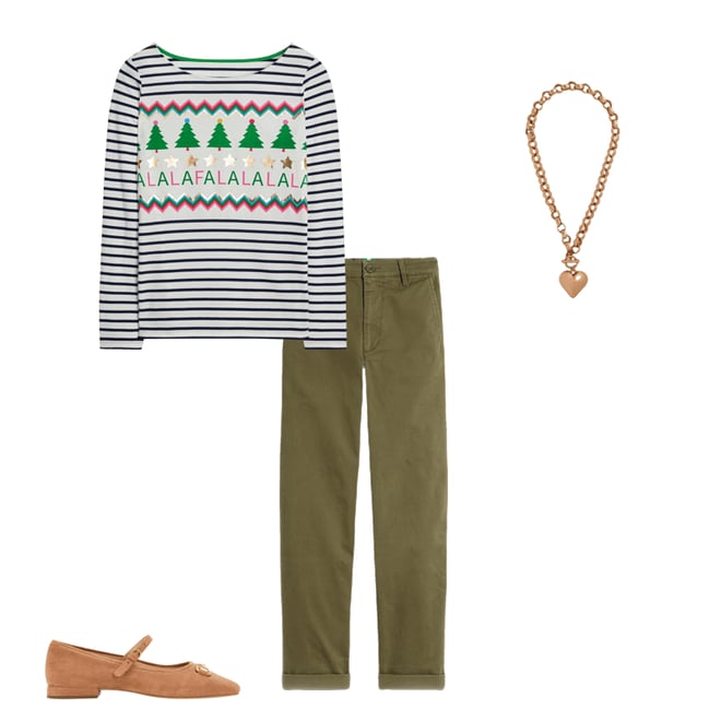 2nd bundle featuring 3 items which compliment Ella Long Sleeve Breton-Ivory, Navy, Falalala