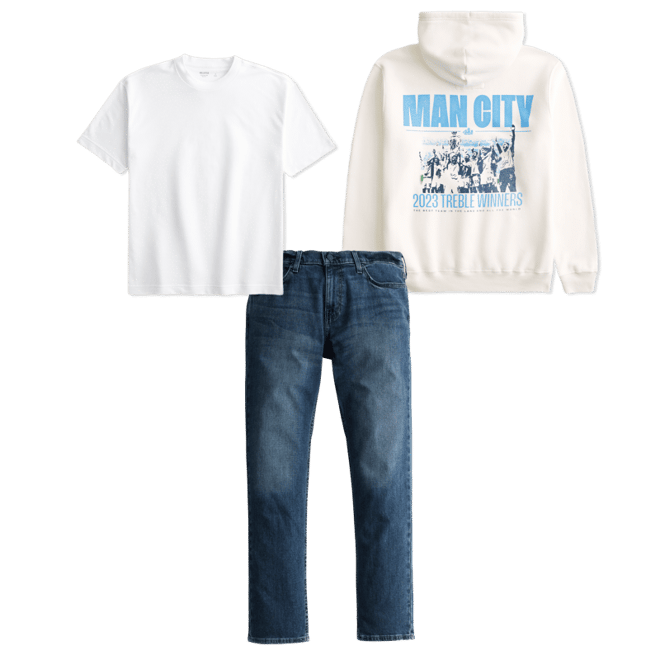 Relaxed Manchester City Graphic Hoodie