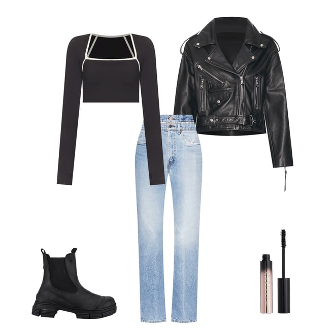1st bundle featuring 4 items which compliment Double Waist Customs Jeans