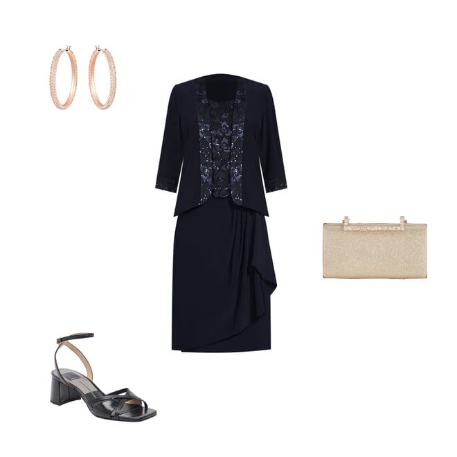 Le bos plus embroidered bodice gown sale