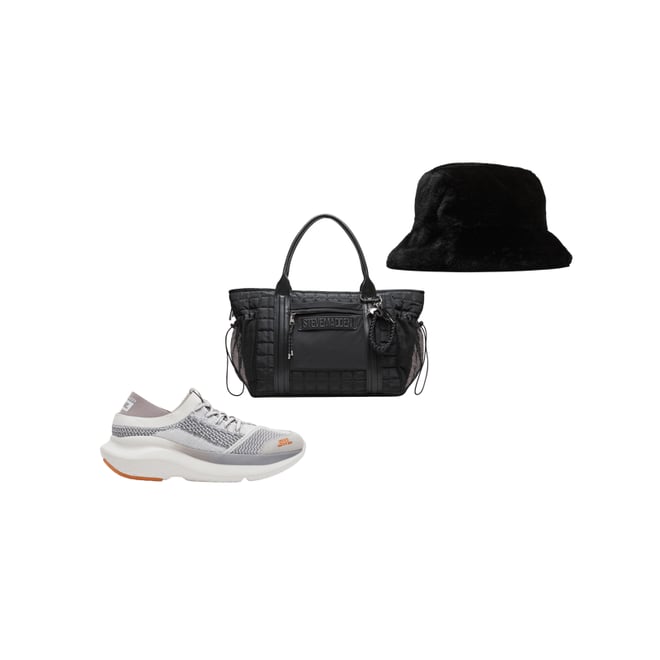 FAUX FUR BUCKET HAT Black Women s Hats Steve Madden