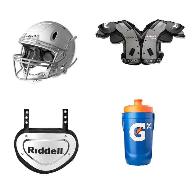 Surge Youth Riddell Power PMX AP – Athletics Pads Size Chart