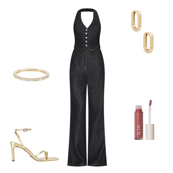 1st bundle featuring 4 items which compliment X Revolve Isadore Denim Jumpsuit