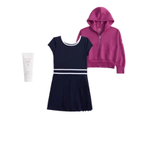 ypb short-sleeve pleated mini dress