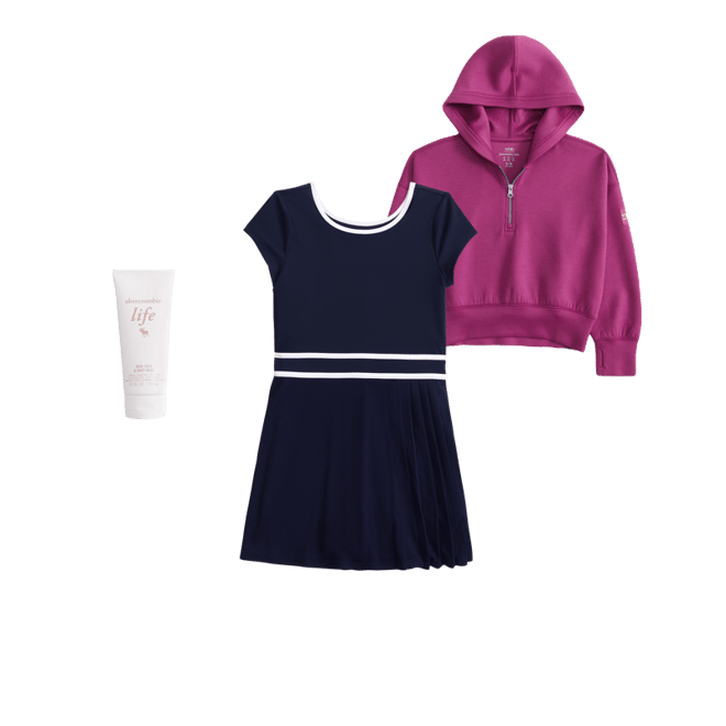 ypb short-sleeve pleated mini dress