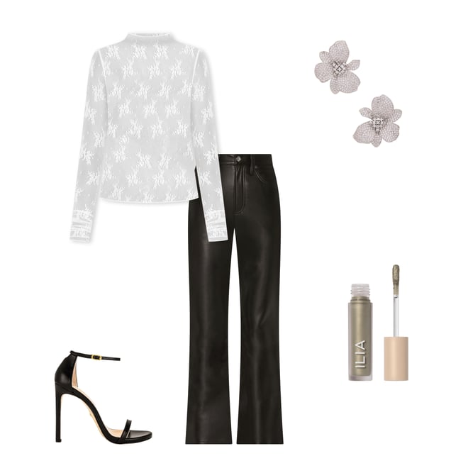 6th bundle featuring 4 items which compliment Recycled Leather Relaxed Boot Pant