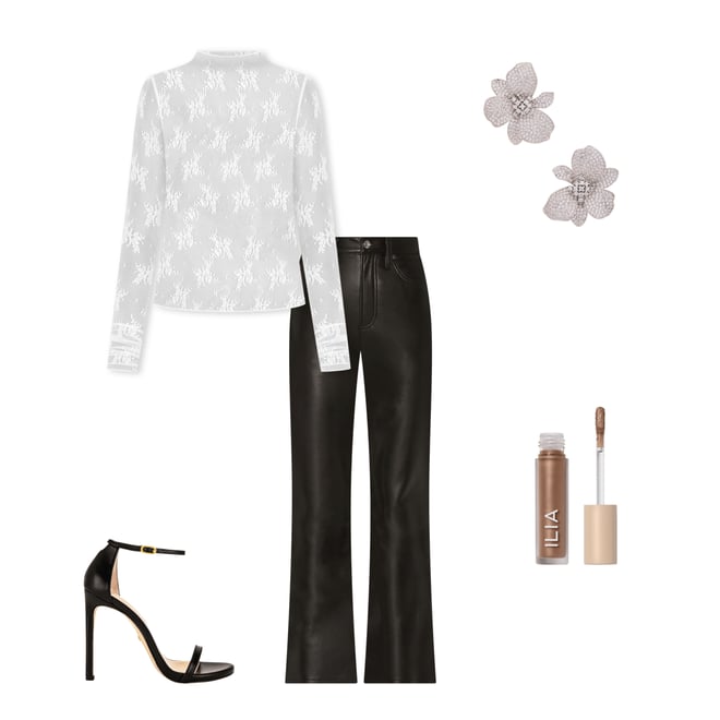 3rd bundle featuring 4 items which compliment Recycled Leather Relaxed Boot Pant