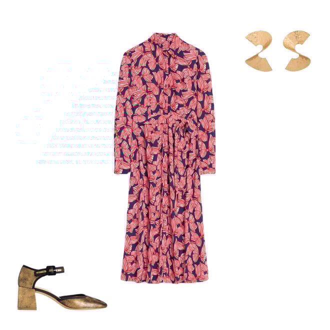 4th bundle featuring 2 items which compliment Two Part Block Heel Pumps