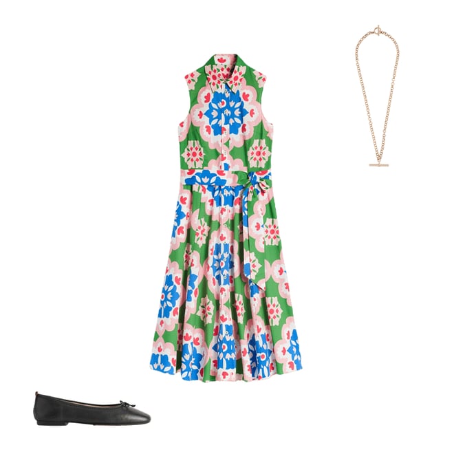 4th bundle featuring 2 items which compliment Amy Sleeveless Shirt Dress-Multi, Bloom Geo