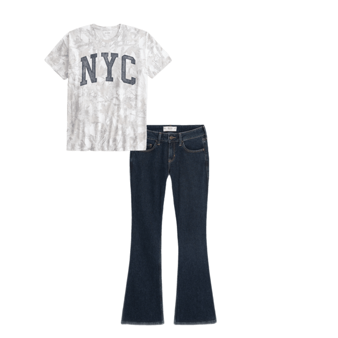 Oversized Camo NYC Graphic Tee