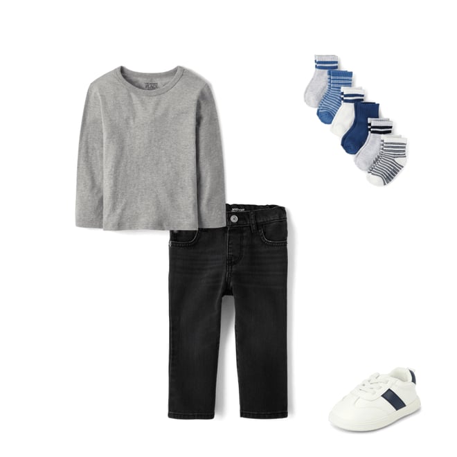 5th bundle featuring 3 items which compliment Baby And Toddler Boys Colorblock First Steps Sneakers