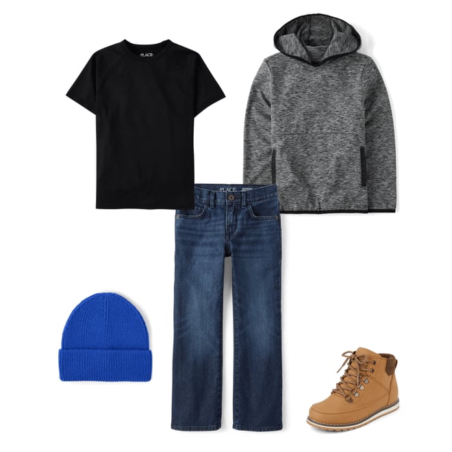 4th bundle featuring 4 items which compliment Boys Cozy Active Marl Hoodie