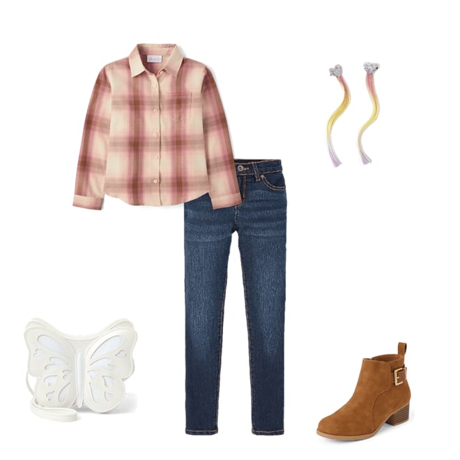 6th bundle featuring 4 items which compliment Girls Buckle Heel Booties