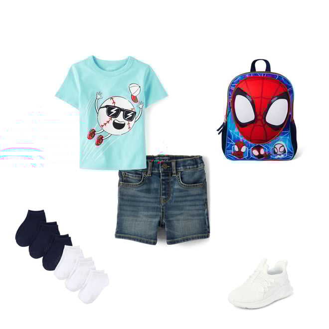 6th bundle featuring 4 items which compliment Toddler Boys Running Sneakers