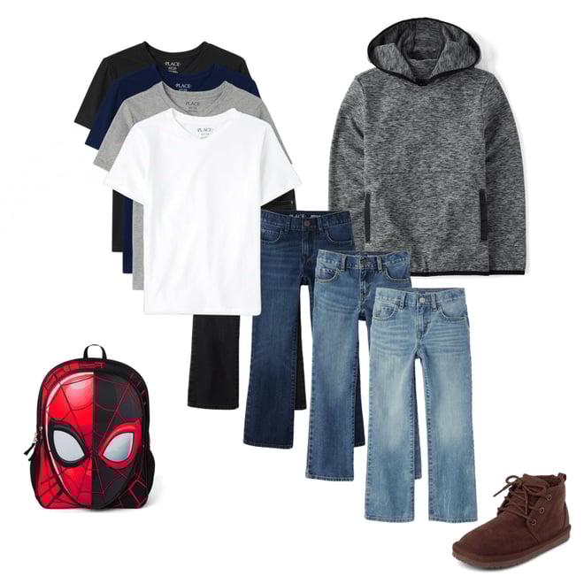 3rd bundle featuring 4 items which compliment Boys Cozy Active Marl Hoodie