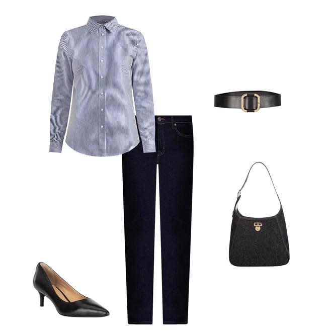Lauren Ralph Lauren Large Tanner Denim Shoulder Bag | Dillard's