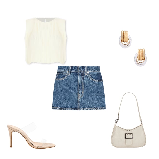 1st bundle featuring 4 items which compliment Low Rise Micro Mini Skirt
