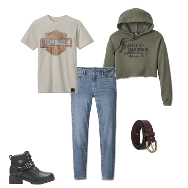 Women's Short Sleeve Vintage Bar & Shield Tee | Harley Women's Short Sleeve Vintage Bar & Shield Tee | Harley