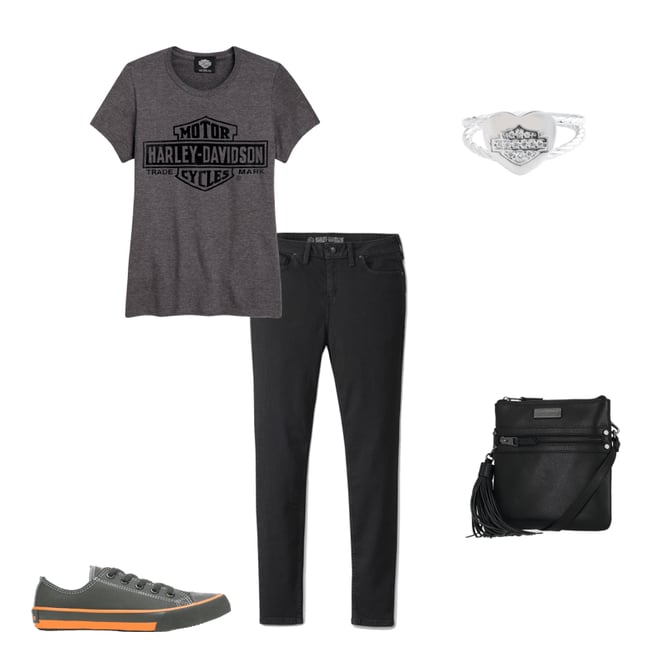 Women's Classic Leather Crossbody Bag Black | Harley