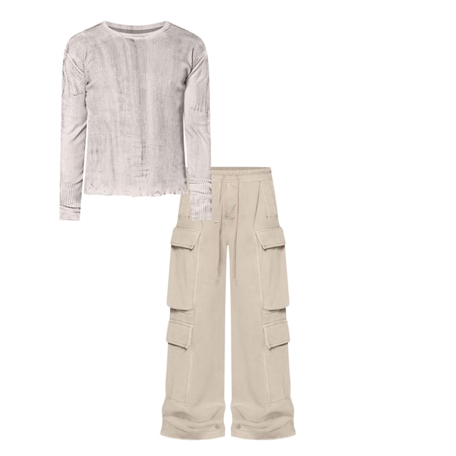 3rd bundle featuring 1 items which compliment Rave Double Cargo Sweatpants - Washed Earth