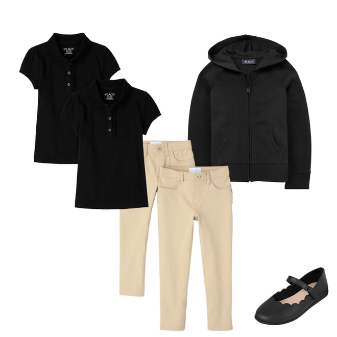 5th bundle featuring 3 items which compliment Girls Uniform Ponte Knit Pull On Jeggings 2-Pack