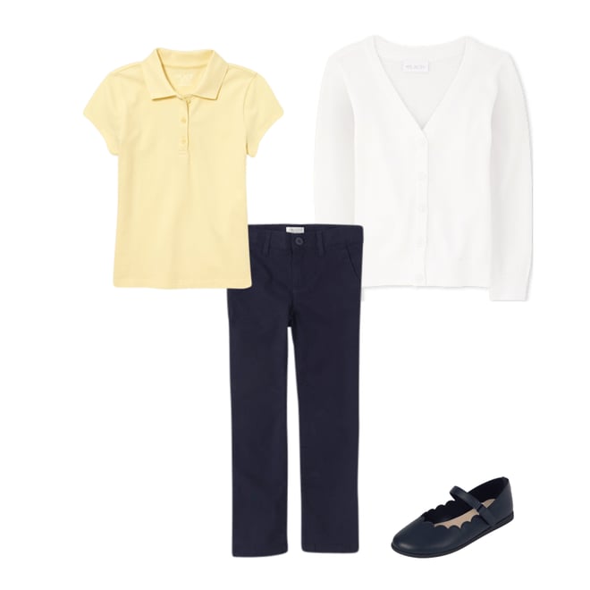 1st bundle featuring 3 items which compliment Girls Uniform Stretch Skinny Chino Pants