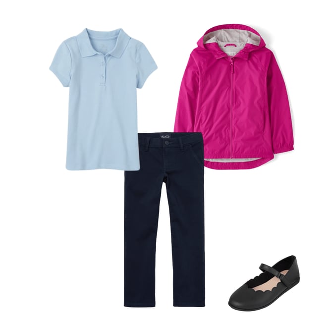 4th bundle featuring 3 items which compliment Girls Uniform Pique Polo