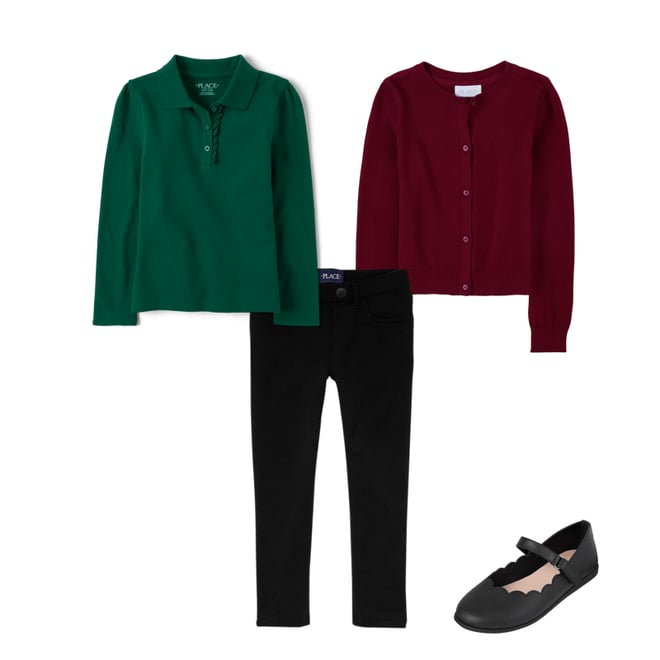 7th bundle featuring 3 items which compliment Girls Uniform Ponte Knit Pull On Jeggings