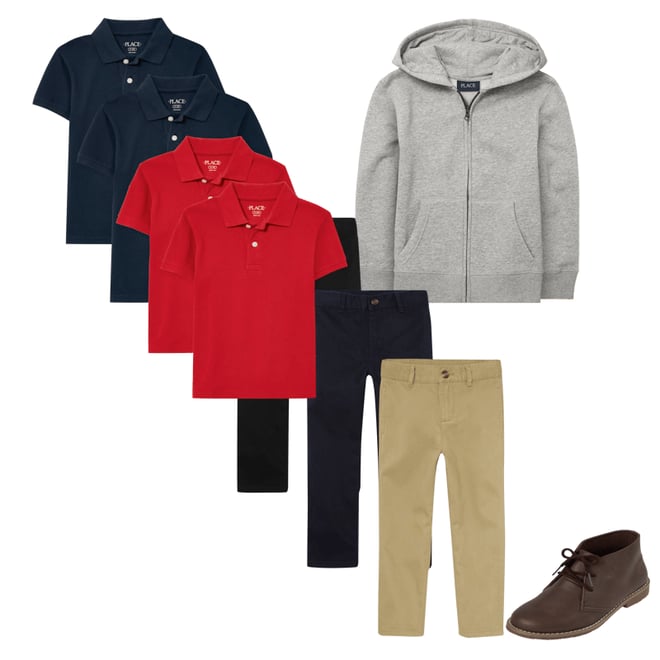 2nd bundle featuring 3 items which compliment Boys Uniform Stretch Straight Chino Pants 3-Pack