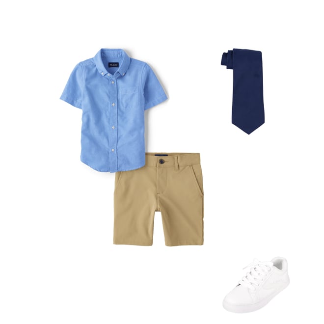 2nd bundle featuring 3 items which compliment Kids Uniform Oxford Button Down Shirt