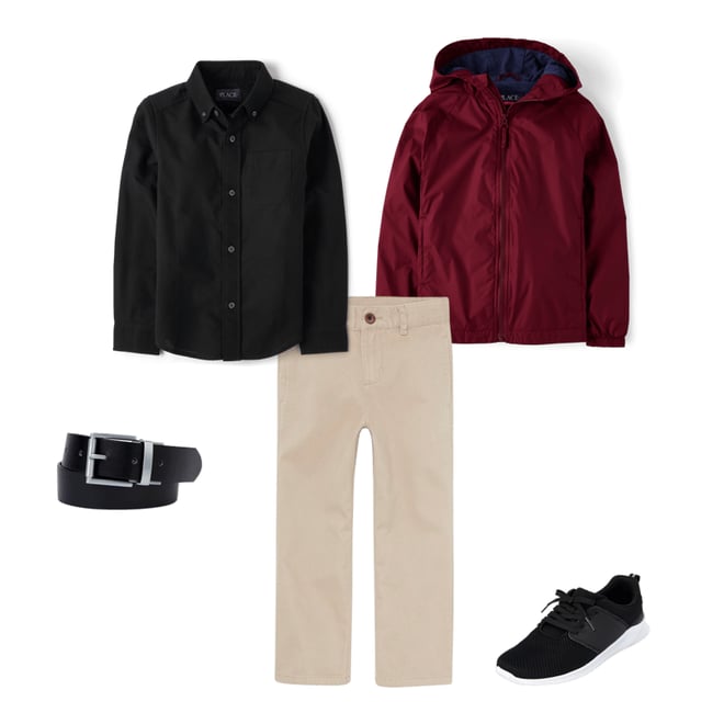 3rd bundle featuring 4 items which compliment Kids Uniform Oxford Button Down Shirt