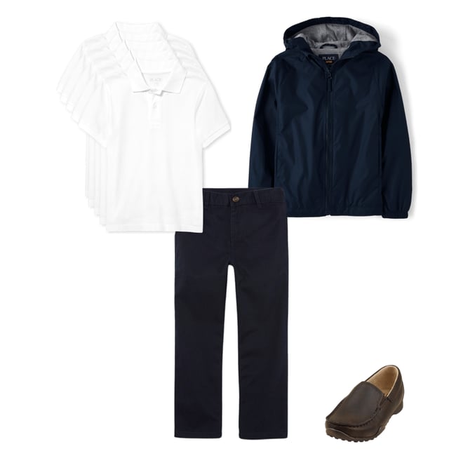 2nd bundle featuring 3 items which compliment Boys Uniform Stretch Relaxed Straight Chino Pants