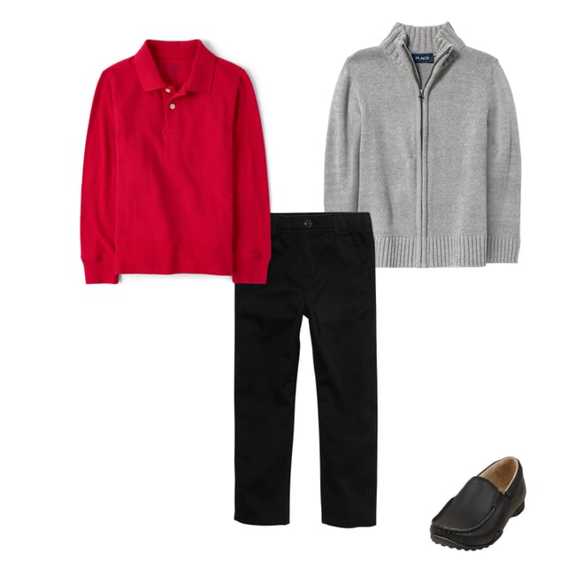 9th bundle featuring 3 items which compliment Boys Zip Up Sweater