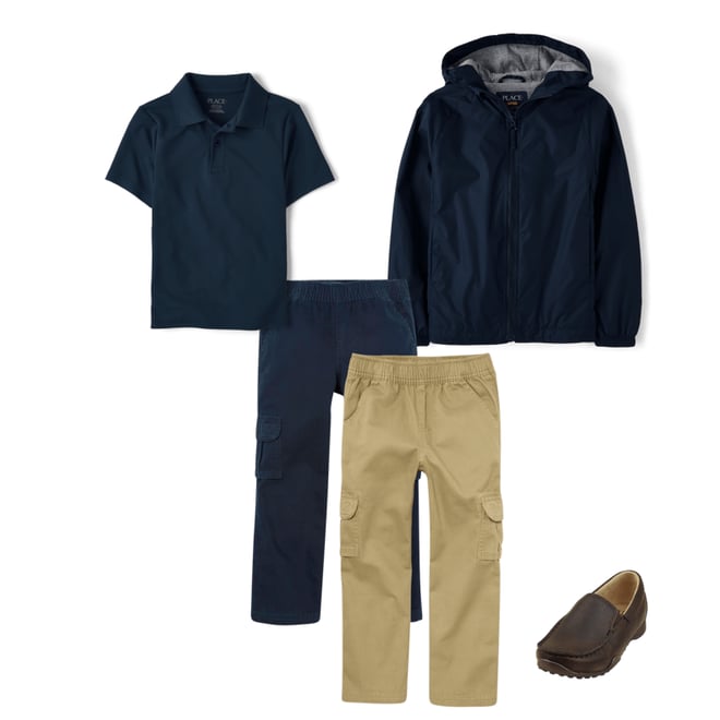 2nd bundle featuring 3 items which compliment Boys Uniform Performance Polo