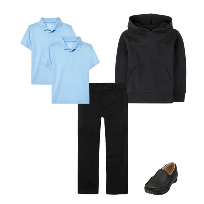 2nd bundle featuring 3 items which compliment Kids Uniform Pique Polo 2-Pack