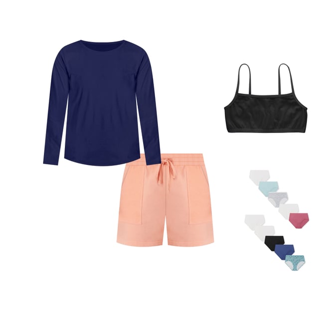 Hanes plus size shorts deals