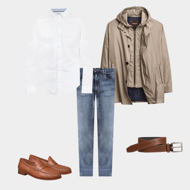 5th bundle featuring 4 items which compliment Baldwin Penny Loafer