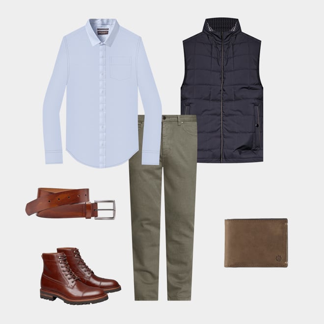 2nd bundle featuring 5 items which compliment Dudley Lug Cap Toe Boot