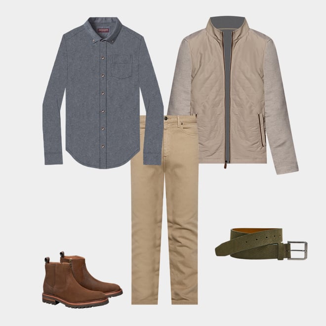 6th bundle featuring 4 items which compliment Micro-Textured Suede Belt