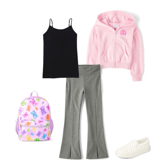 7th bundle featuring 4 items which compliment Girls Glitter Perforated Platform Slip On Sneakers