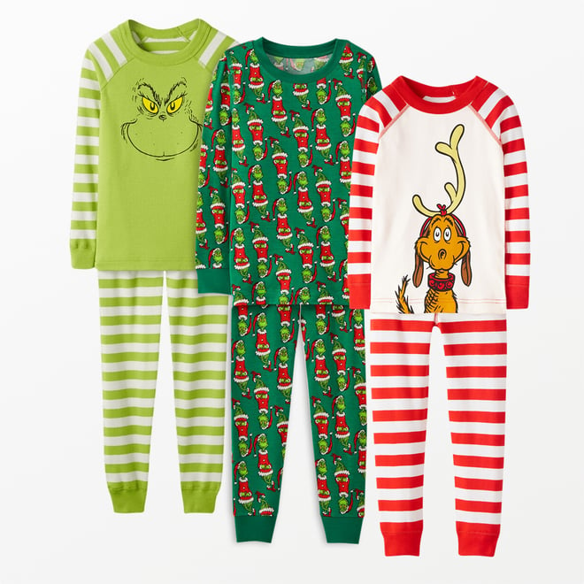 Unisex size 3t Hanna Anderson shops grinch pajama