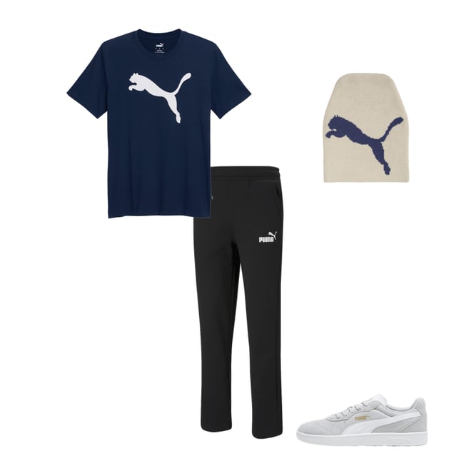 Puma ess logo pants online