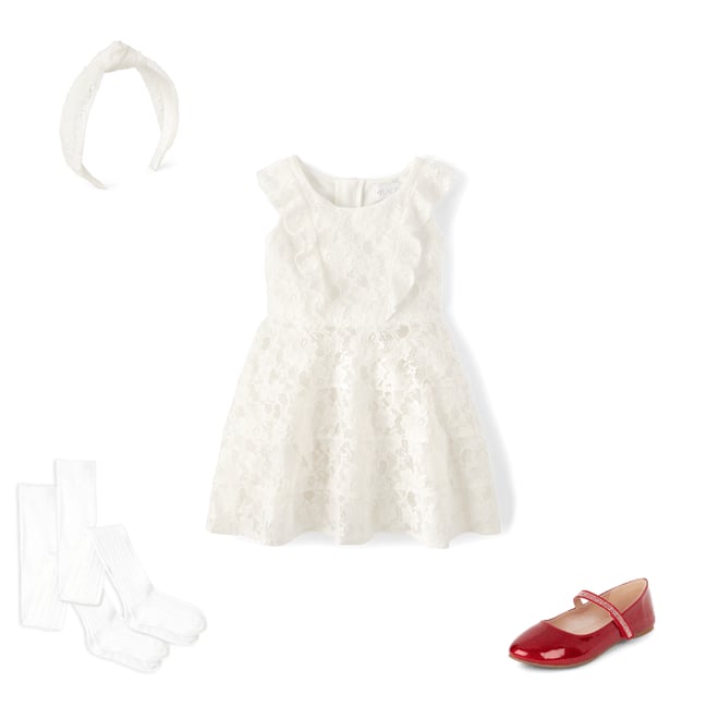 3rd bundle featuring 3 items which compliment Girls Lace Tiered Dress