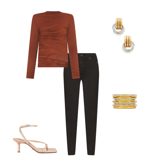 5th bundle featuring 4 items which compliment High Waist Solitaire Jeans
