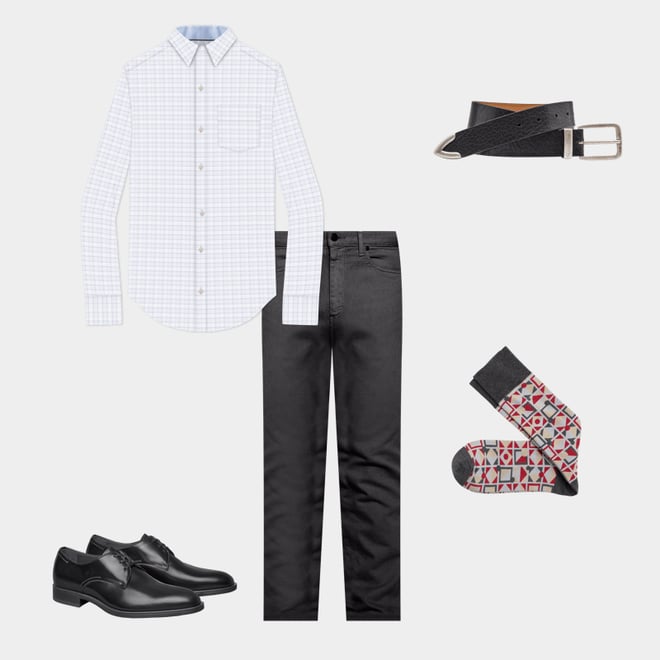 5th bundle featuring 4 items which compliment Flynch Plain Toe