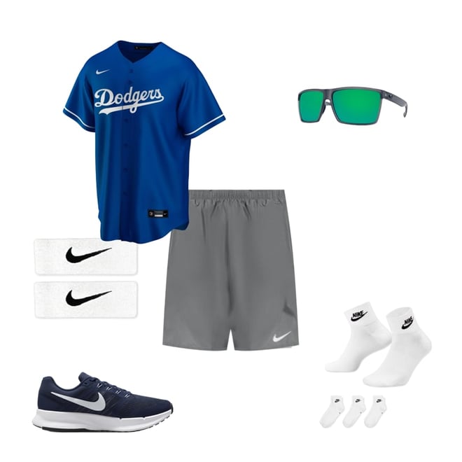 Men's Los Angeles Dodgers Nike Black Fashion Replica Team Jersey