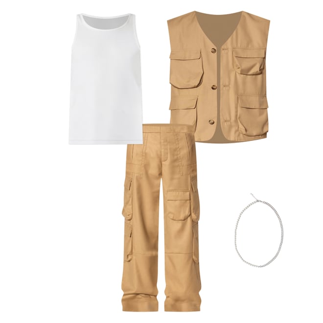 Bonded Gabardine Vest - Tan | mnml | shop now Bonded Gabardine Vest - Tan | mnml | shop now