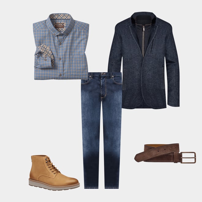 1st bundle featuring 4 items which compliment Upton Lug Plain Toe Boot