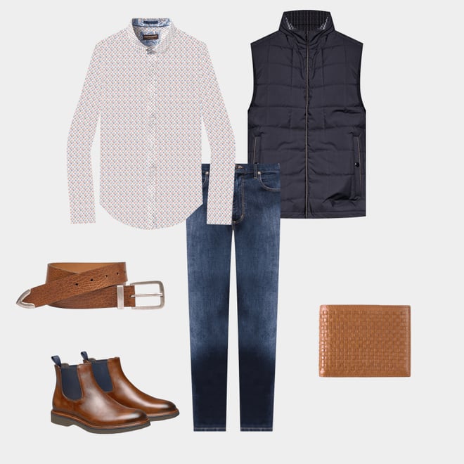 4th bundle featuring 5 items which compliment Box Quilted Vest