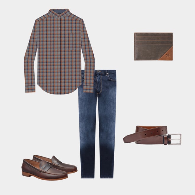 2nd bundle featuring 4 items which compliment Heathered Woven Shirts